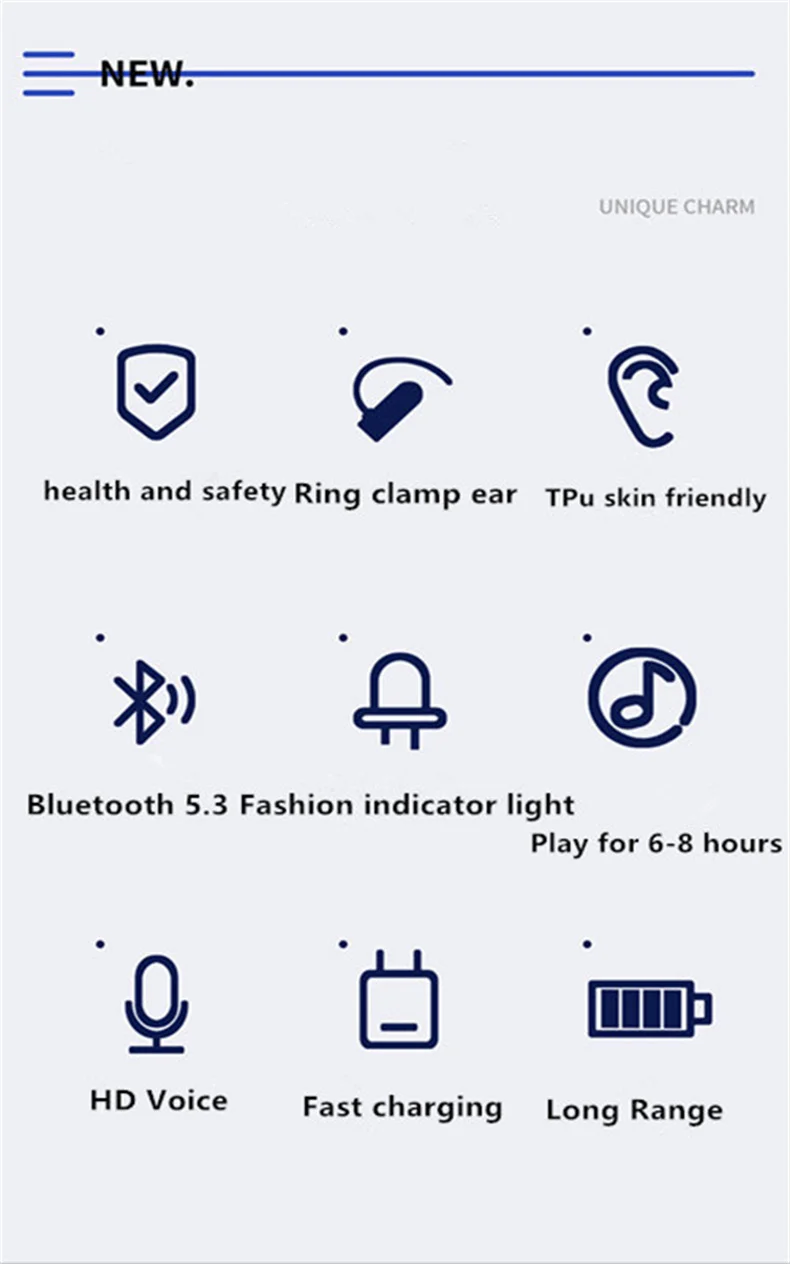 STTKGZD Earphone Clip Wireless Bluetooth Headphone Bone Conduction Headset High Quality TWS Auriculares Sport Noise Canceling Sa7375d9d8c304566b85959aa99e4dad5U