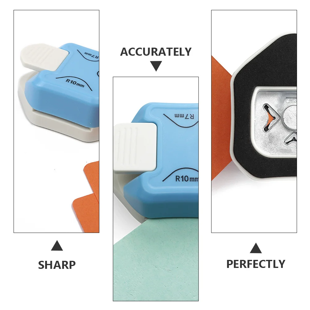 1 pezzo 3 in 1 strumento per artigianato in carta fotografica più arrotondata, smusso affilato e durevole per progetti fai da te di scrapbooking