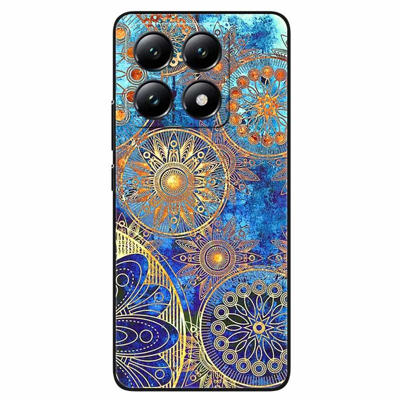 Para Xiaomi 14T / 14T Pro funda de moda negra TPU cubierta pintada de mármol para Xiaomi 14T Pro carcasa a prueba de golpes bolsa de silicona Capa 6,67''