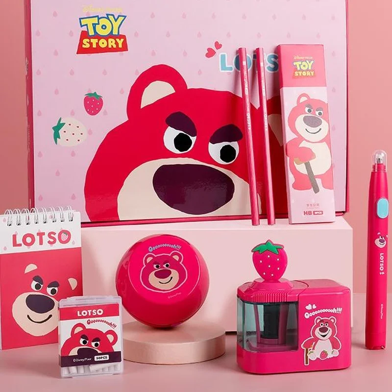 Lotso Electric Stationery Set Gift Box Student Birthday Gift High Beauty Children'S Learning Supplies Three Products Wholesale