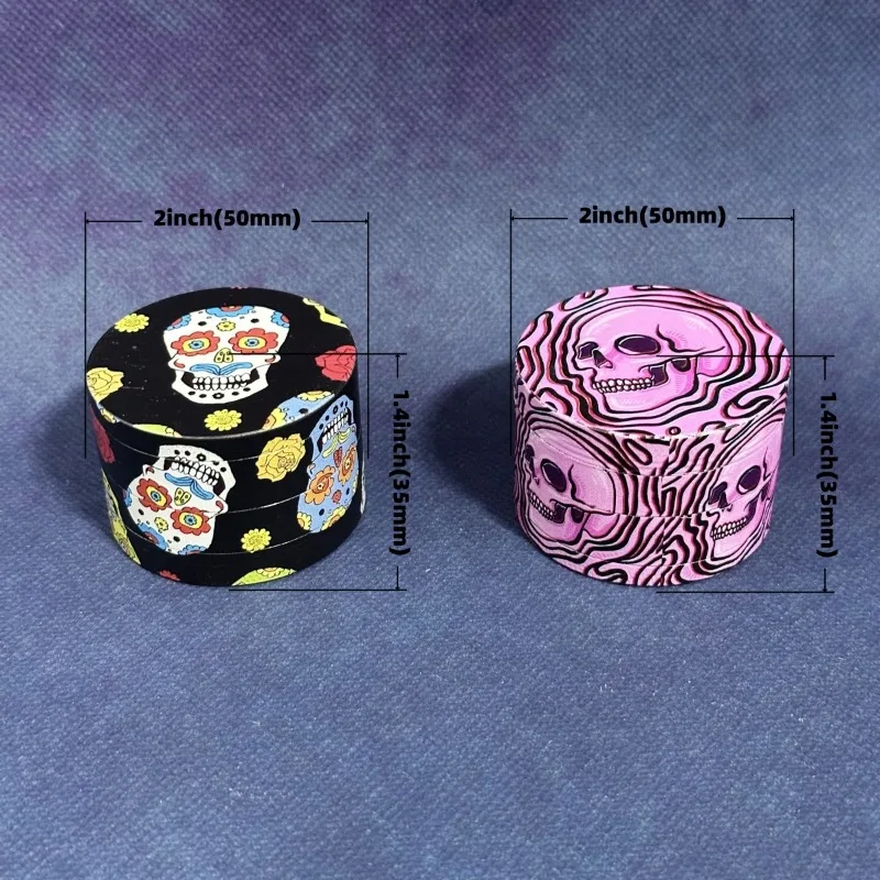 2 بوصة عشب طاحونة التوابل دليل كسارة معدنية مدقة الفلفل هاون الملح قاطعة المطحنة 4-Layers طاحونة أدوات التدخين اكسسوارات #3