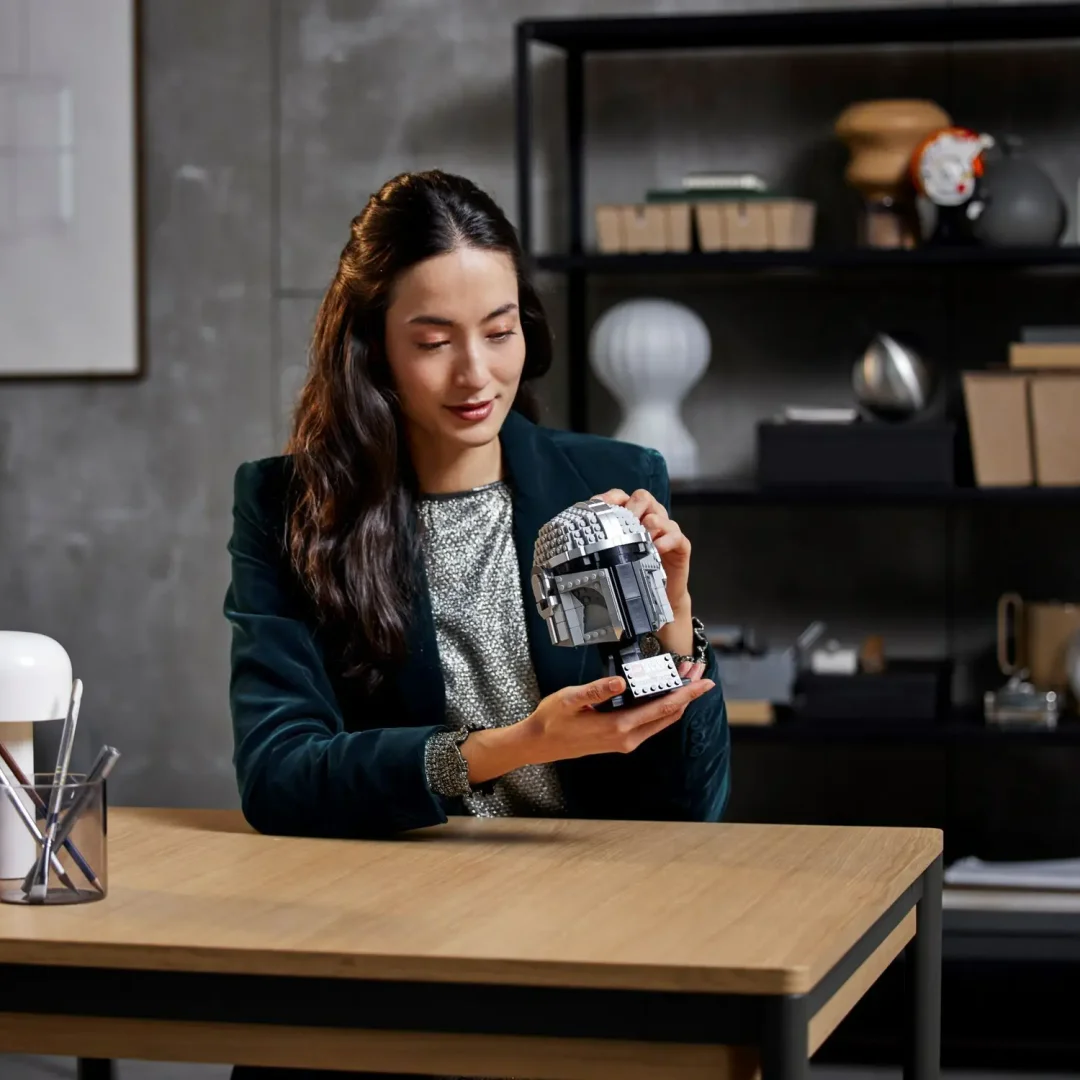 584 قطعة خطة معركة النجوم خوذة ماندالوريان سفينة الفضاء 75328 بنة تجميع لغز لعبة مجسمة لهدايا عيد الميلاد وأعياد الميلاد