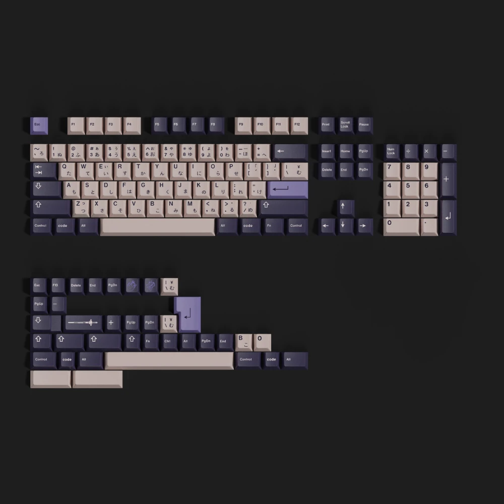 PBT GMK Dragon Witch Keycaps Set Cherry Profile Dye Sublimation Key Caps Keycap For MX Switch Mechanical Keyboard Split Spacebar