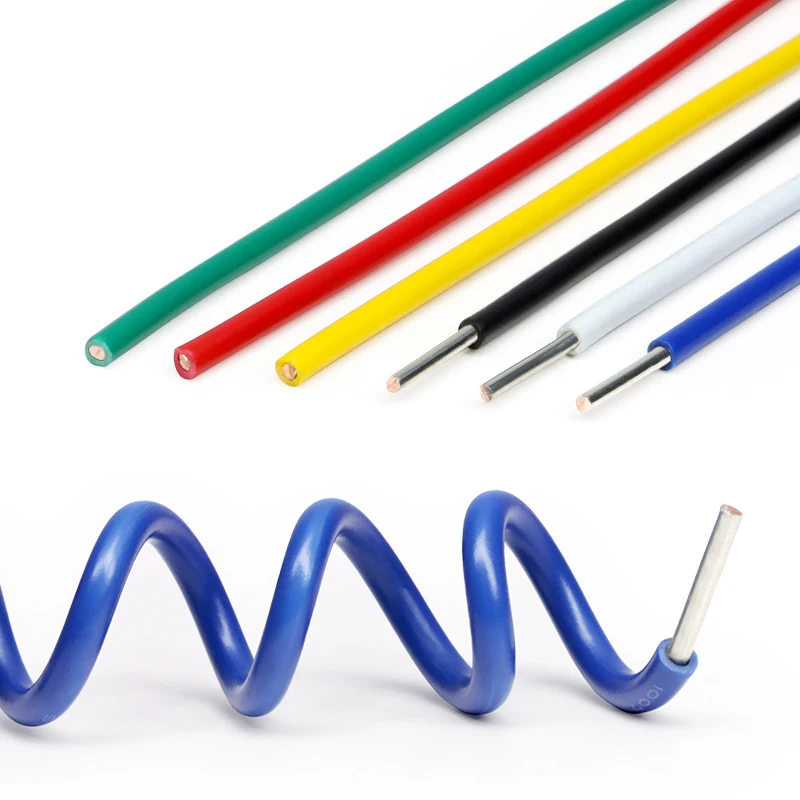 5 ~ 50M 1007 Elektrokabel 26AWG 24AWG 22AWG 20AWG 18AWG Einadriges Kupferkabel PVC-Isolierung Massiv Verzinnt Stromkabel – Detail 6
