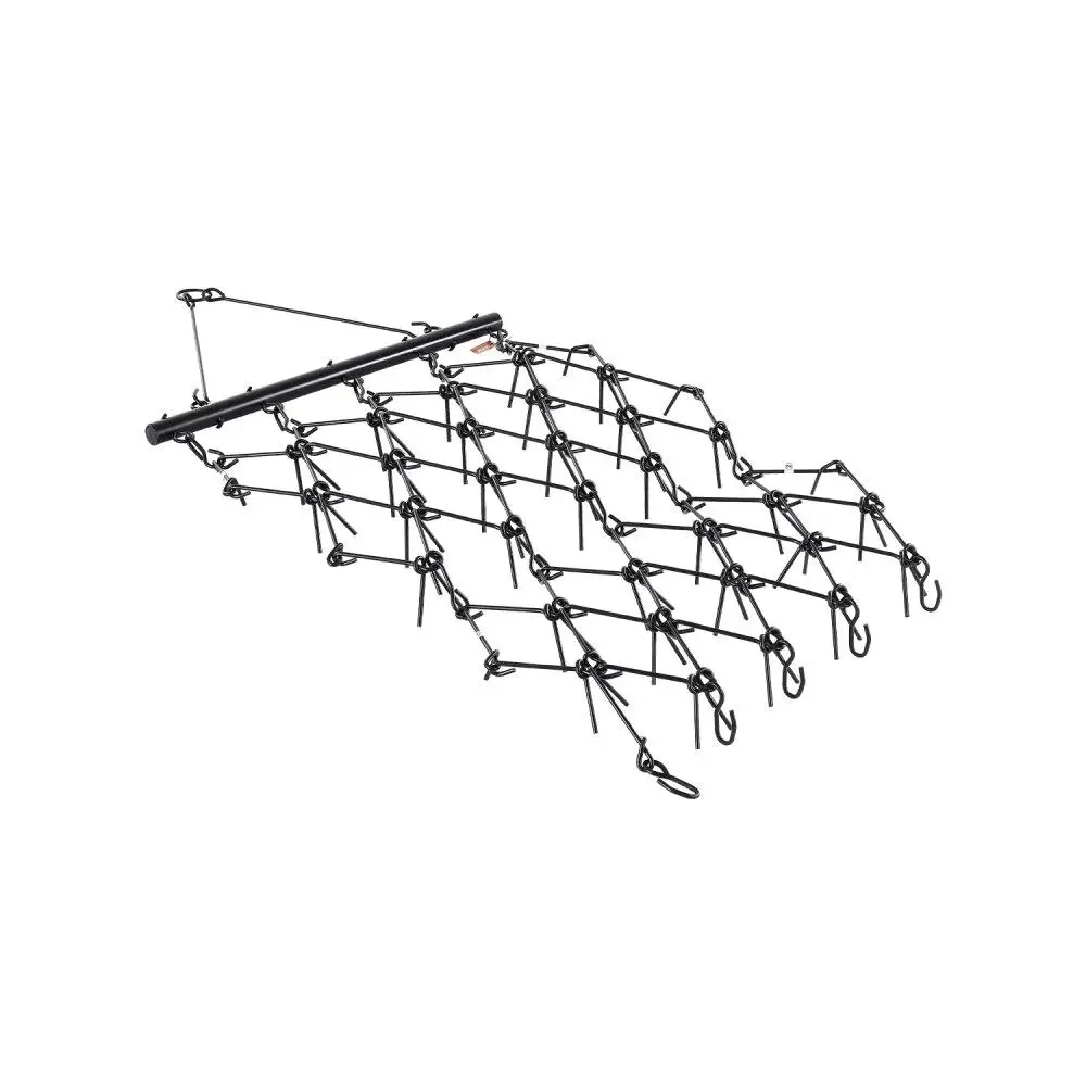 

4x5.6ft Drag Harrow Chain Harrow Lawn Rake for landscape Leveling Soil Aeration and Turf Maintenance