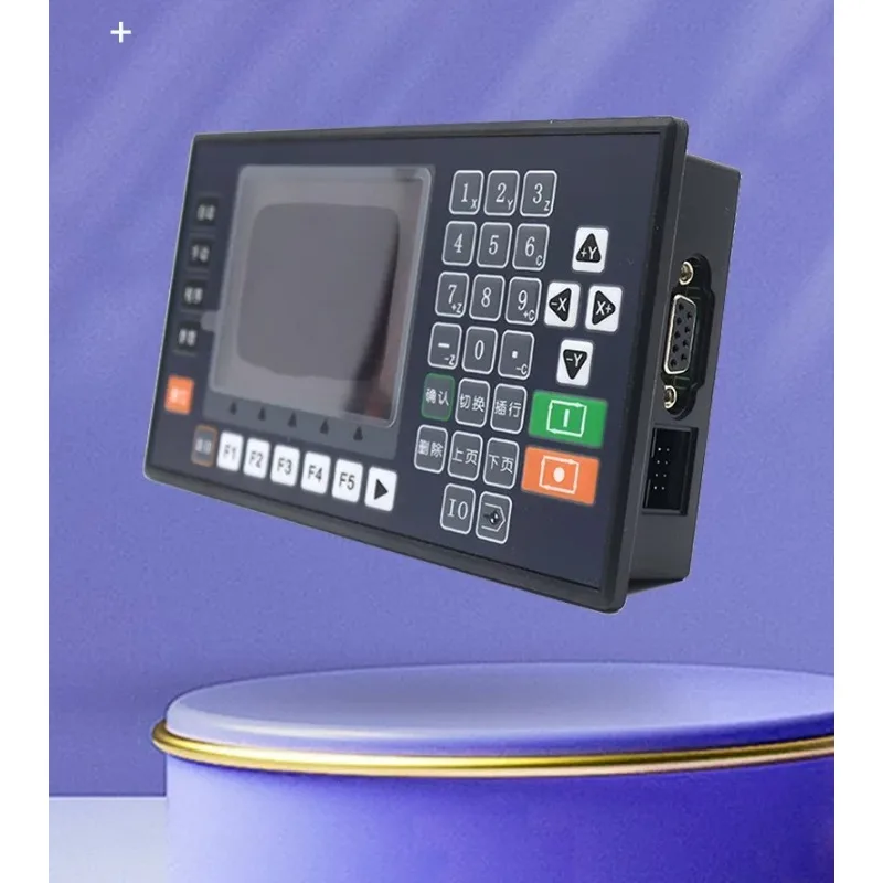 Servo motor motion control LCD screen double three axis fixed length programming numerical control module slide controller