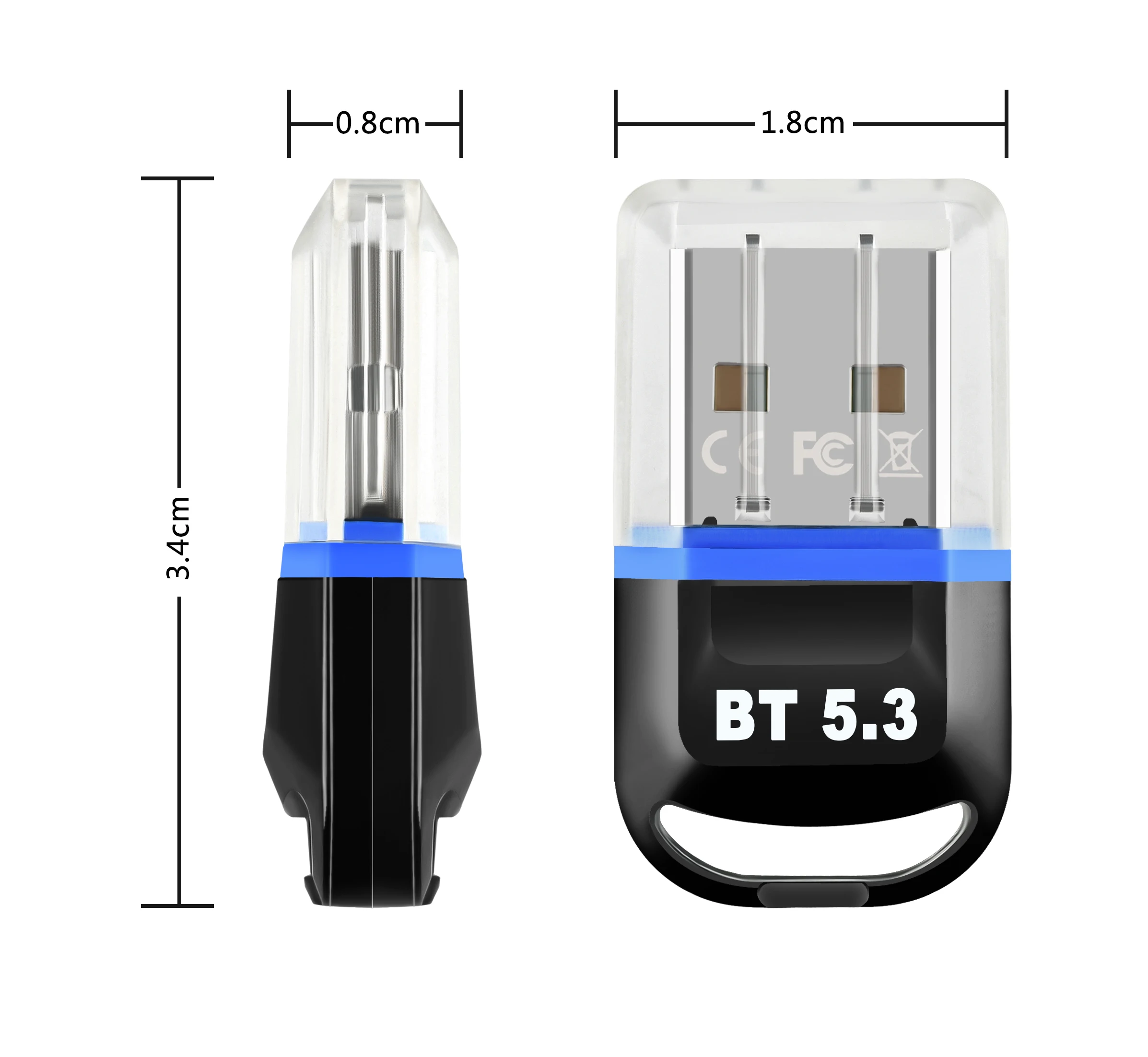 Bluetooth 5,3 Auto drahtlosen Sender Audio-Empfänger Adapter USB-Dongle Freis prec heinrich tung für Auto-Lautsprecher Maus Tastatur Laptop