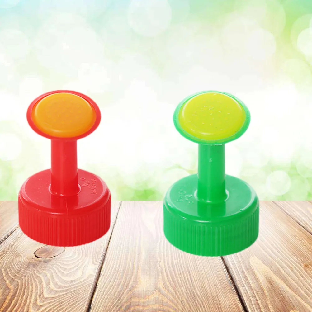 2Pcs Garden Watering Nozzle Screw-on Type for 300Ml-3L Bottles Gentle Even Pore Distribution Control Water