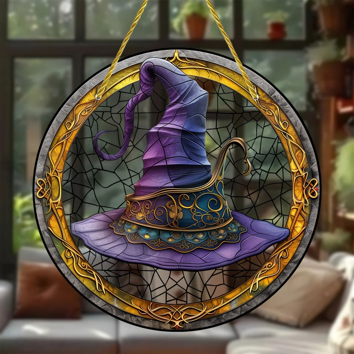 Magic Hat Colorful Sunlight Catcher - Round Acrylic, Perfect for All Seasons Decoration, Porches, Homes and Gardens - Ideal