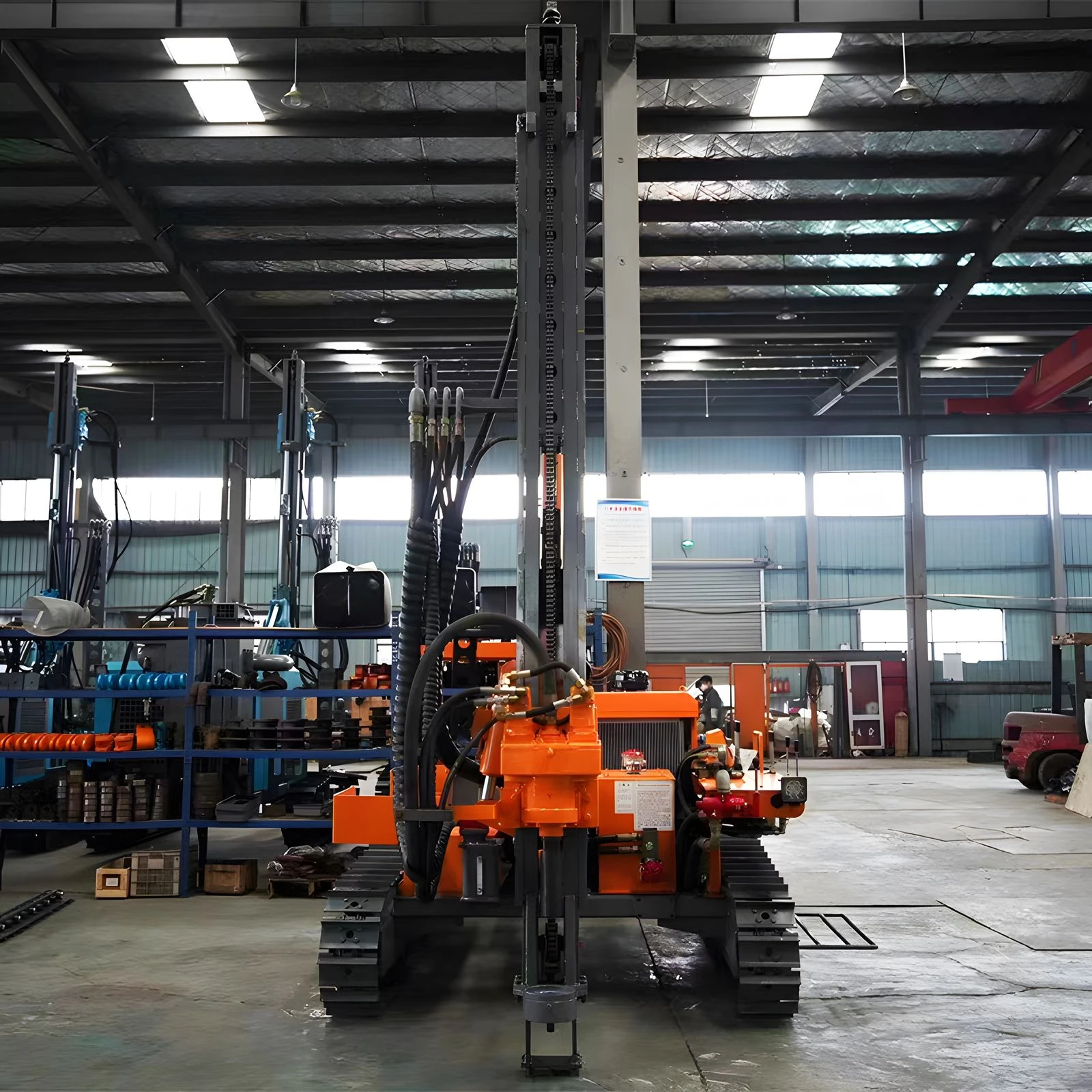 Down-the-hole Drilling Rig, High-strength Drill Bit and Air Compressor Work Together for Deep Oil and Gas Exploration