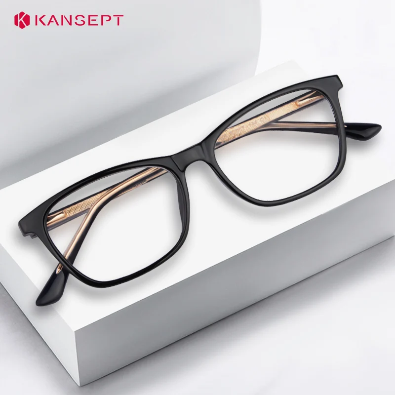 KANSEPT إطارات النظارات عالية الجودة وصفة طبية العدسات قصر النظر العدسات النظارات النسائية العدسات نظارات القراءة الزجاجية الصف