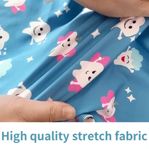 Männliche Arbeit Uniform Zähne bequemer Zahndruck Kurzarm Fischguss mit VOP Top Clinic Pharmacy Pflegezubehör Neue Bluse 6 Hauptverkaufs -Setion Post -Operation - №4