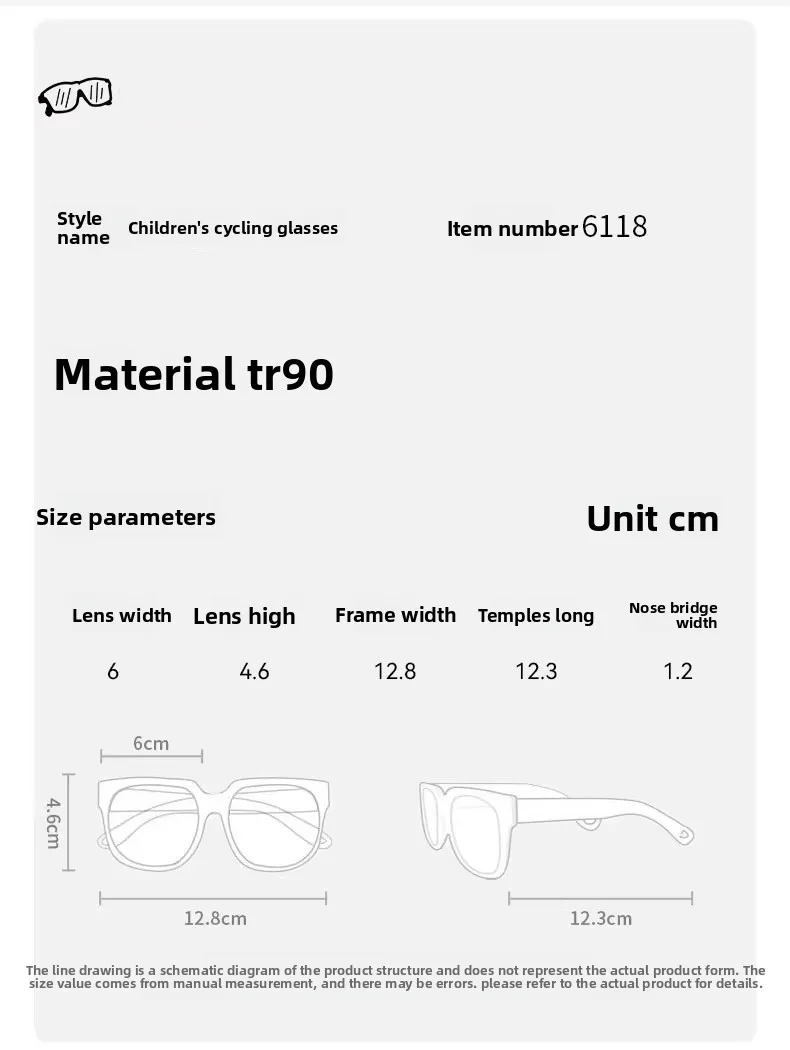 Cycling Sunglasses Kids UV Protection HD Polarized TR90 Girl Sun Glasses Safety Anti Slip Sunglasses Boys 5 To 14 Years Old