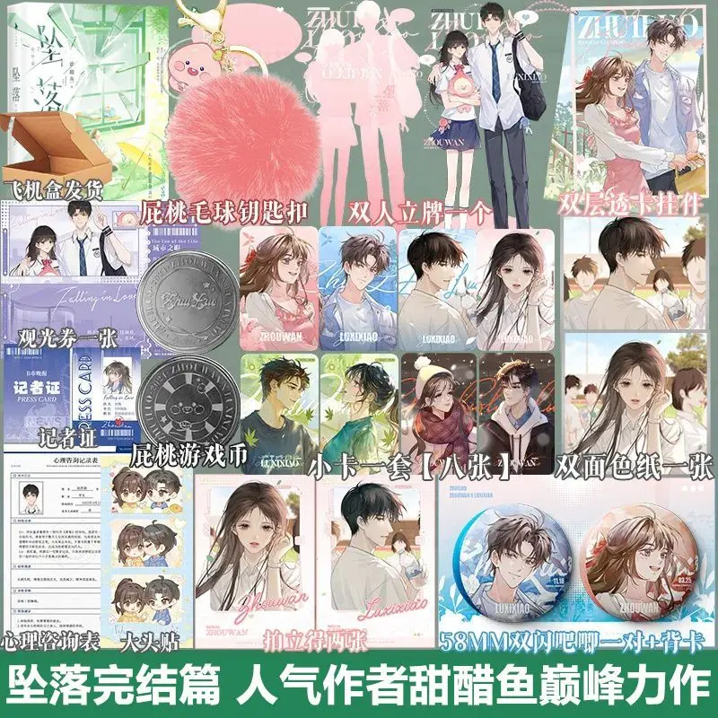 Zhui Luo Novel Book Vol.1-2 By Tian Cu Yu Chinese Youth Campus Romance Novels Lu Xi Xiao,Zhou Wan BG Book