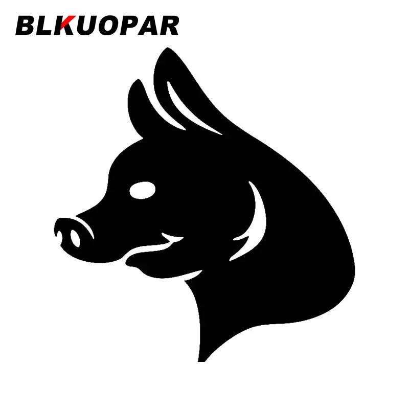 BLKUOPAR Zodiac Pig Car Stickers Vinyl Decal Campervan Windows Waterproof Trunk Personality Sunscreen Personality Decoration