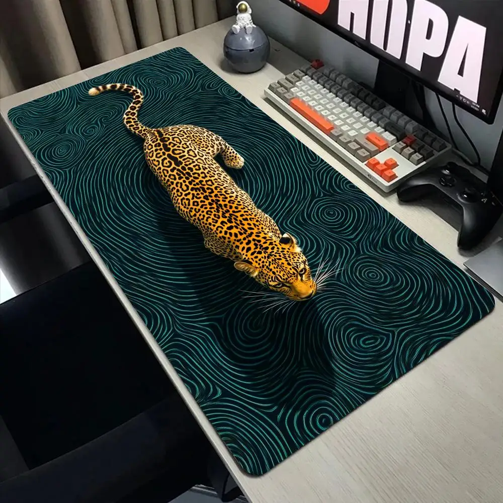 

Cheetah Mouse Pad XL Large Computer Office Game Table Mats XXL Rubber Anti-slip Gaming Keyboard Mousepad Long Desk Pads 40X90