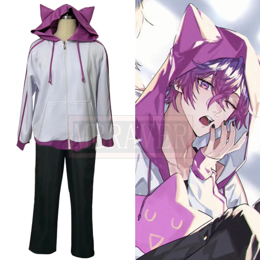 

Vtuber Anime Youtuber Nijisanji Uki Violeta Cos Cosplay Costume Halloween Christmas Party Uniform Custom Made Any Size