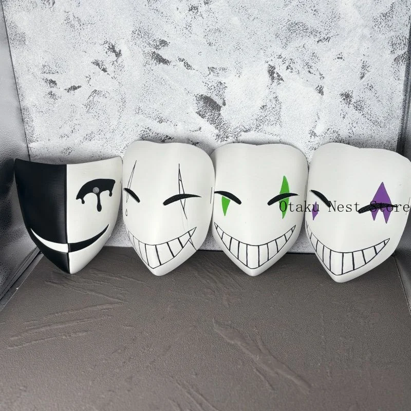 Anime The Freak Circus Harlequin Pierrot Ticket Taker Harlequin Jester Cosplay Props Role Play Accessory Mask Comic Con Gift view 6