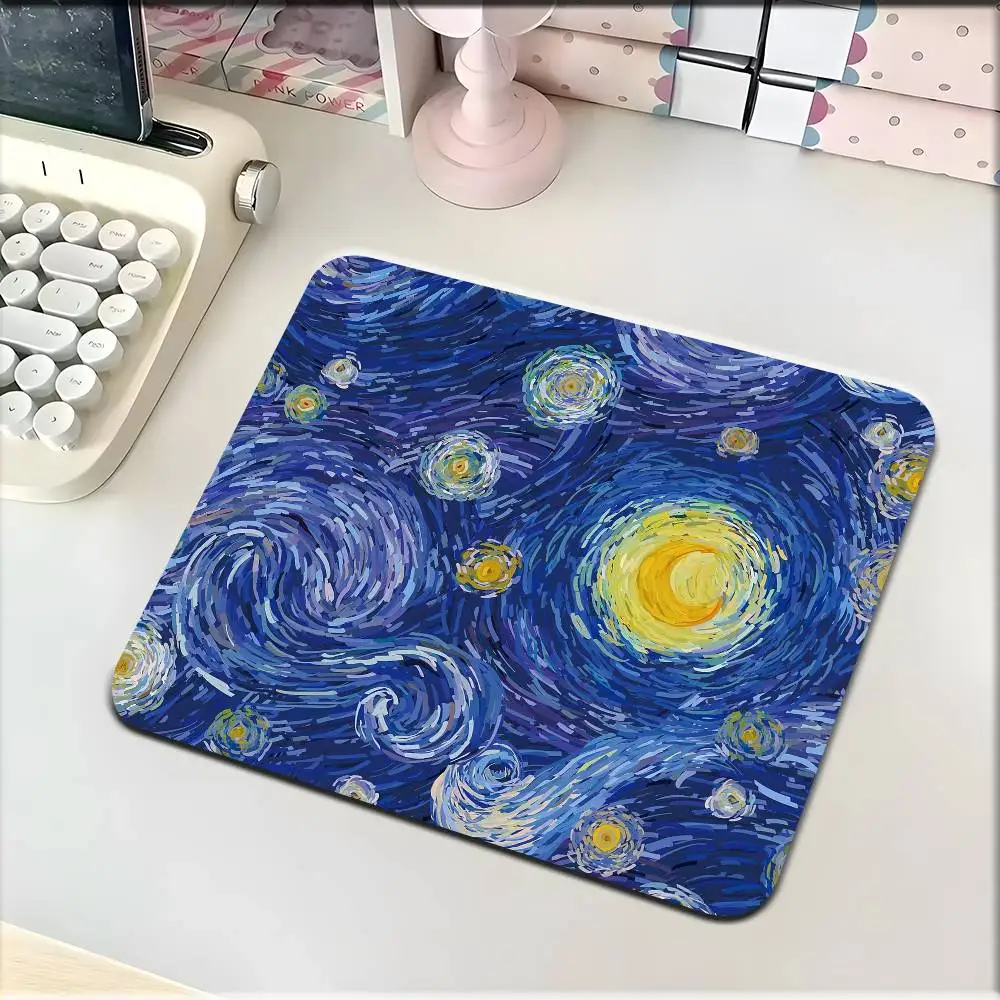 لوحة ماوس صغيرة من V-Vincent Willem Van Gogh، وسادة كمبيوتر محمول مضادة للانزلاق #5