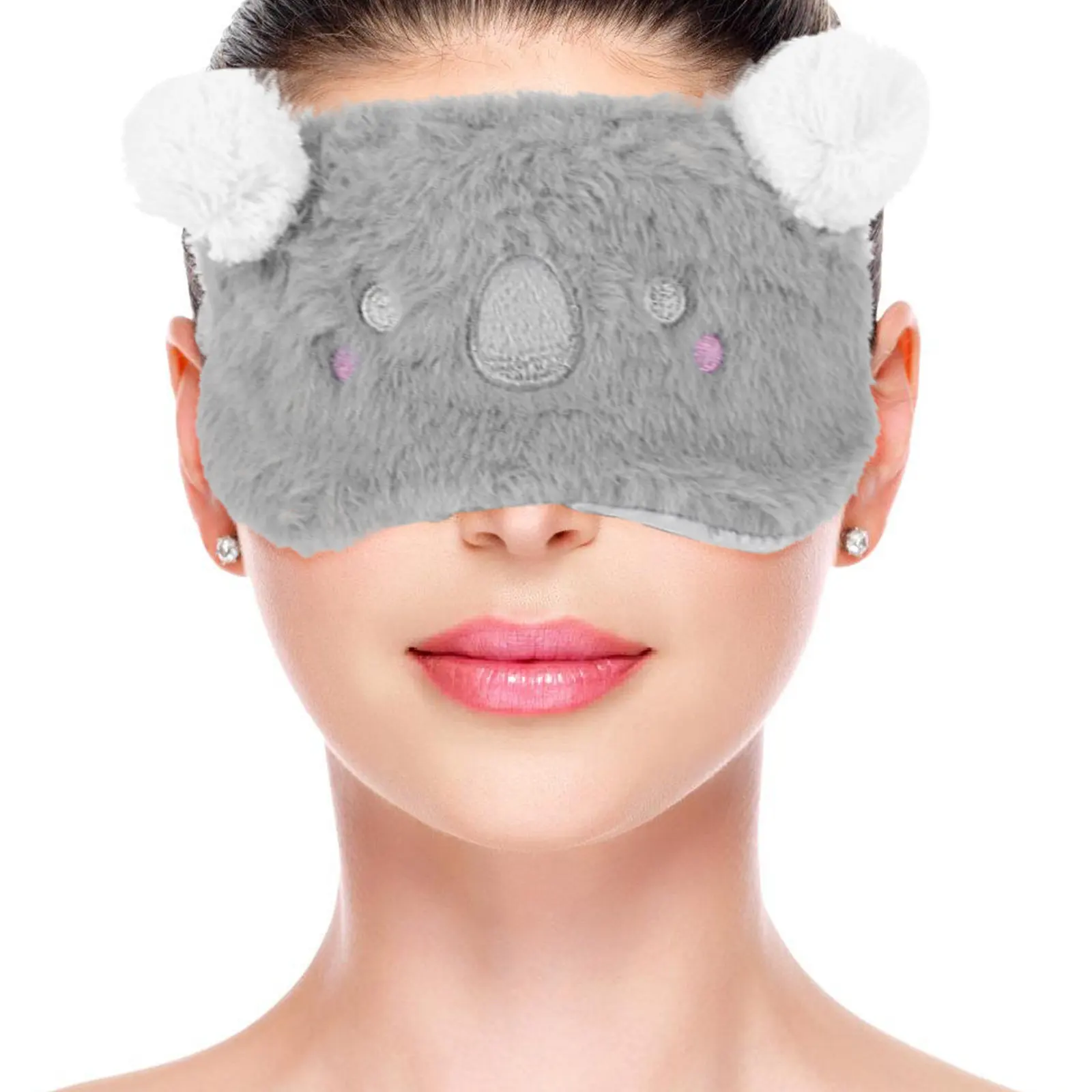 Koala Themed Eye Mask Gentle Soft Comfortable Light Blocking Breathable Sleeping Mask for Adults Teens Travel Office Home Use