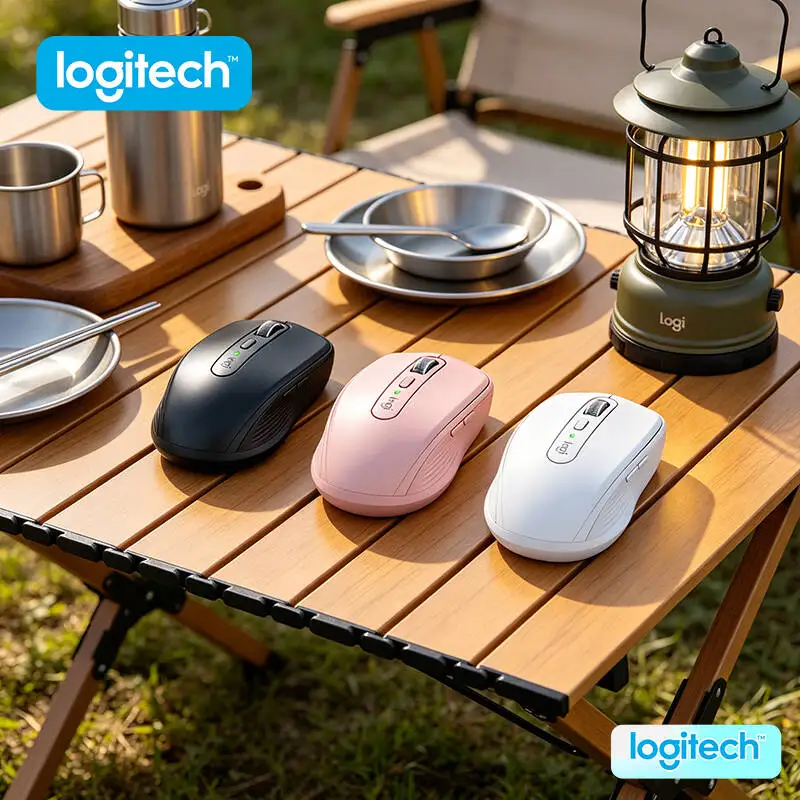 

Logitech MX Anywhere 3S Wireless Mouse - 8K DPI Glass Tracking, MagSpeed Scroll, Silent Click, Anti-Slip Grip for Dorm Office