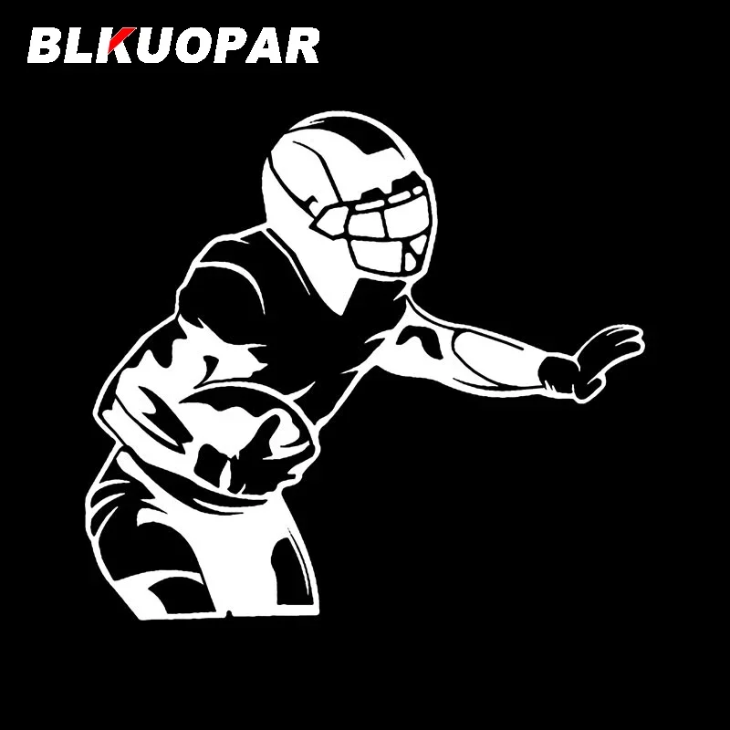 BLKUOPAR Rugby Player Holds The Ball Car Stickers Vinyl Creative Anime Decal Scratch-Proof Windows Motorcycle Car Accessories