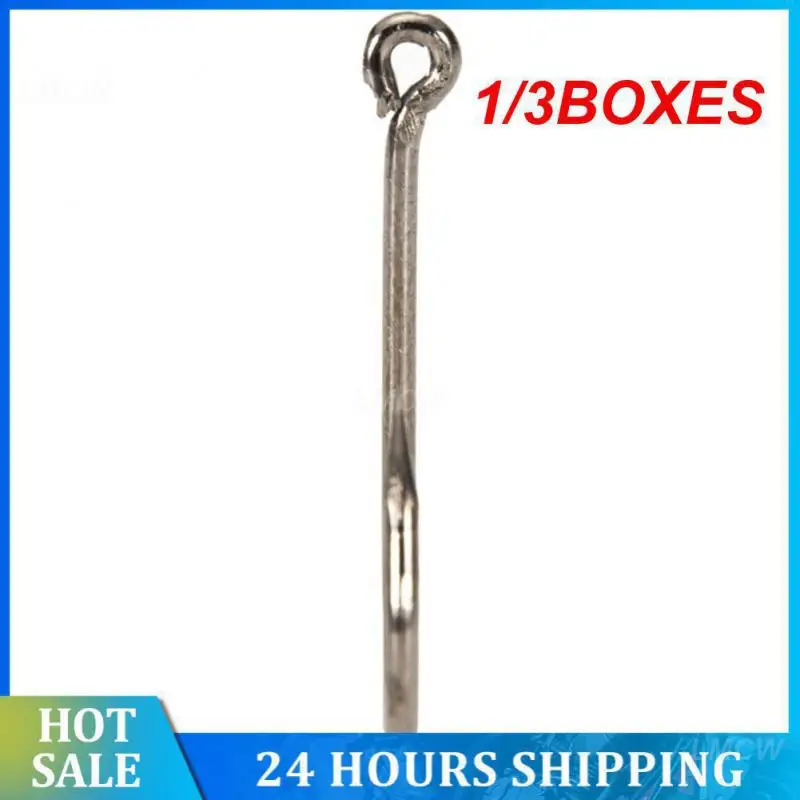 1/3BOXES Drip-shot Fishing Hooks Multiple Uses Ordinary Hook Fishing Gear Fish Hook High Carbon Steel Fishing Accessories