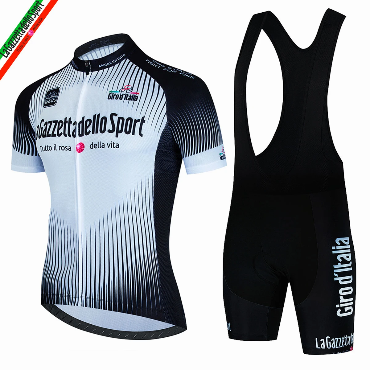 Tour Of Italy Cycling Jersey Set Summer Cycling Clothing MTB Bike Clothes Uniform Maillot Ropa Ciclismo Men Cycling Bicycle Suit