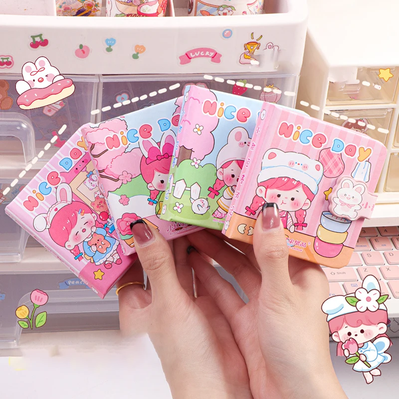 Color Page Mini Notebook Kawaii Journal Planner Cute Diary Agenda Organizer Notepad Pocketbook Korean Stationery Office Supplies