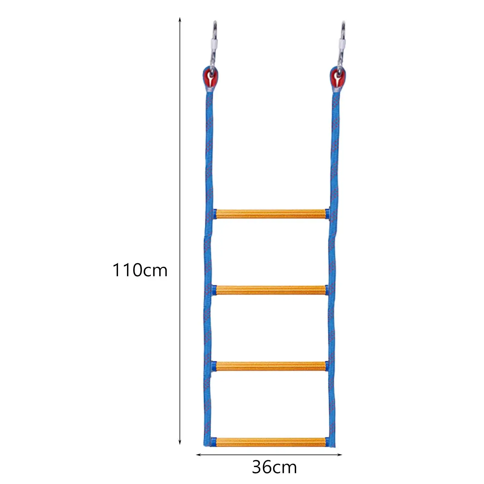 Escalera de cuerda para barco, escalón de resina, 4 escalones, para escalada, velero