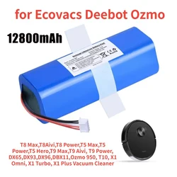 9800mAh 14.4V Robot Vacuum Cleaner Sweeper Replacement Batteries For Ecovacs Deebot X1 Ozmo T5 T8 T9 950 DX9G DX93 DX96 DLX11-54