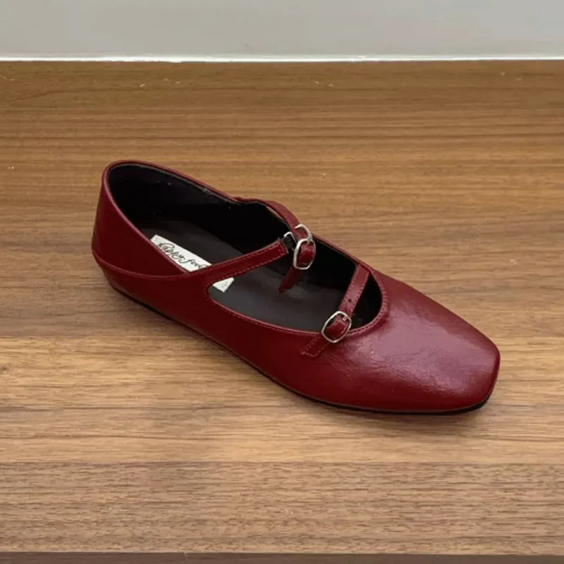 Neue modische Mary Janes Ballerinas mit Schnallenriemen, höhenverstellbar, weiches Damenschuhwerk, elegante Lolita-Schuhe für Damen – Detail 5