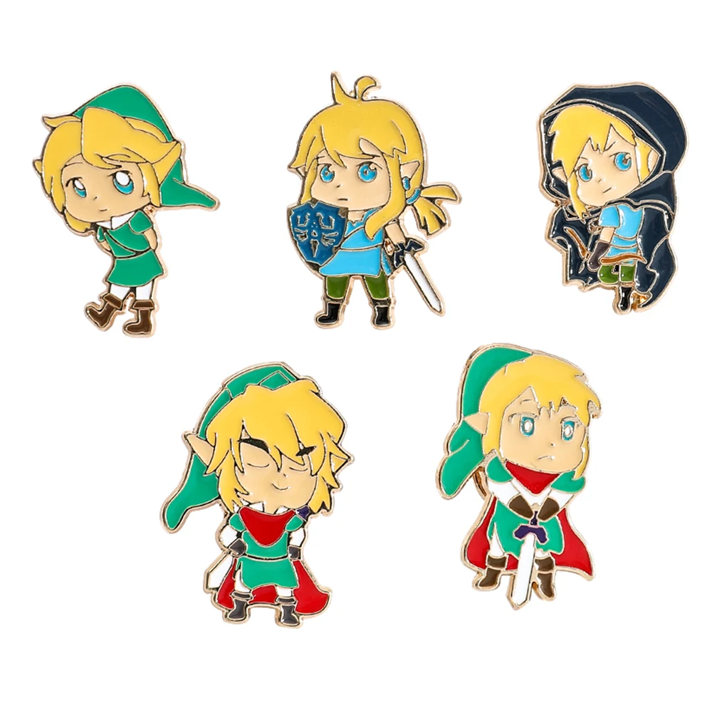 

5 шт., креативная мультяшная брошь, индивидуальная ссылка, эмалированная булавка, металлический значок, ювелирные изделия, рюкзак, аксессуары для одежды, праздничный подарок