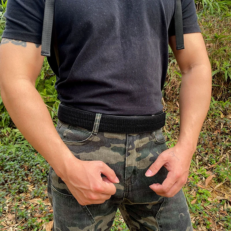 Taktischer Innengürtel Nylon-Schlaufenhaken Leichter Verstellbarer Gürtel Kampfgürtel Airsoft Paintball Jagdzubehör – Detail 11