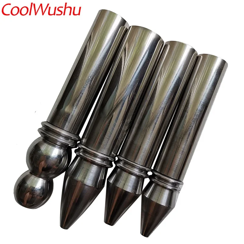 Kung fu spear stainless steel spear tail-like part appendage Martial arts equipment red-tasselled spear tail
