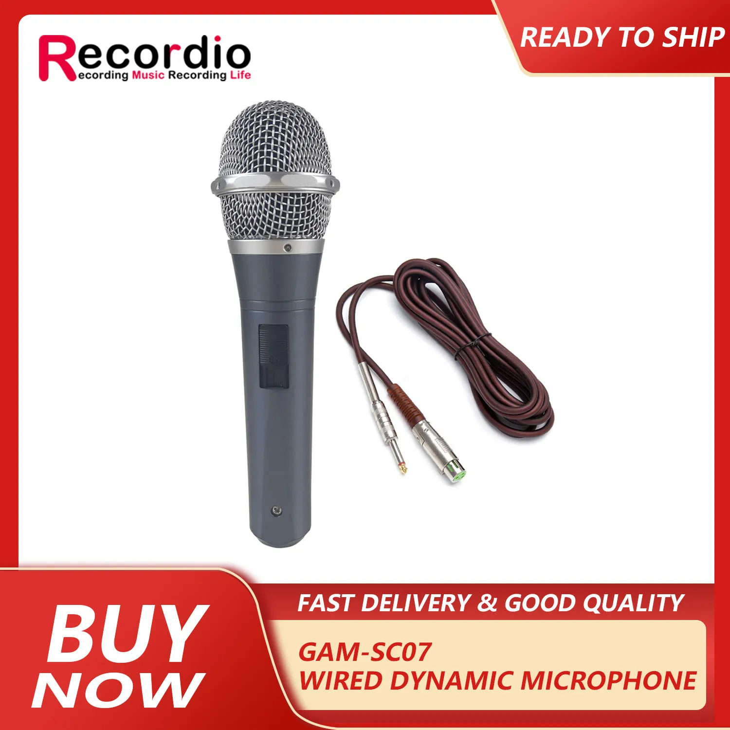 GAM-SC07 Professional wired handheld microphone KTV home stage performance outdoor playing and singing dynamic microphone