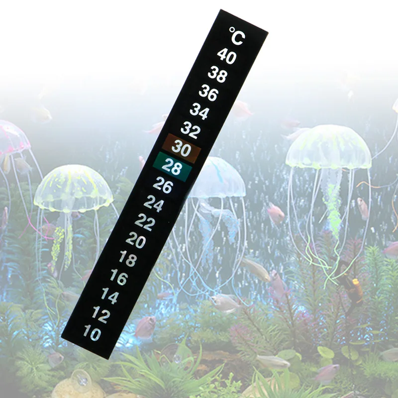 1Pcs Aquarium Fish  Thermometer Temperature Sticker Aquarium Accessories Digital Dual Scale Stick-on High Quality Durable