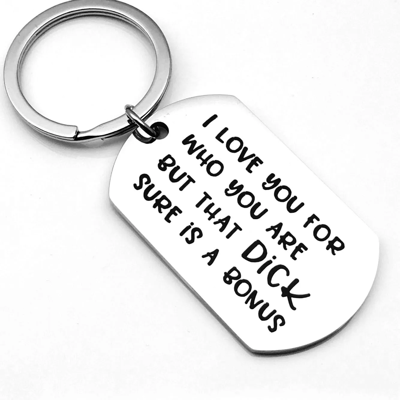 Funny Couple Gift Keychain I Love You Who You Keychain Gift for Husband and Wife Valentine's Day Gifts for Boyfriend Girlfriend