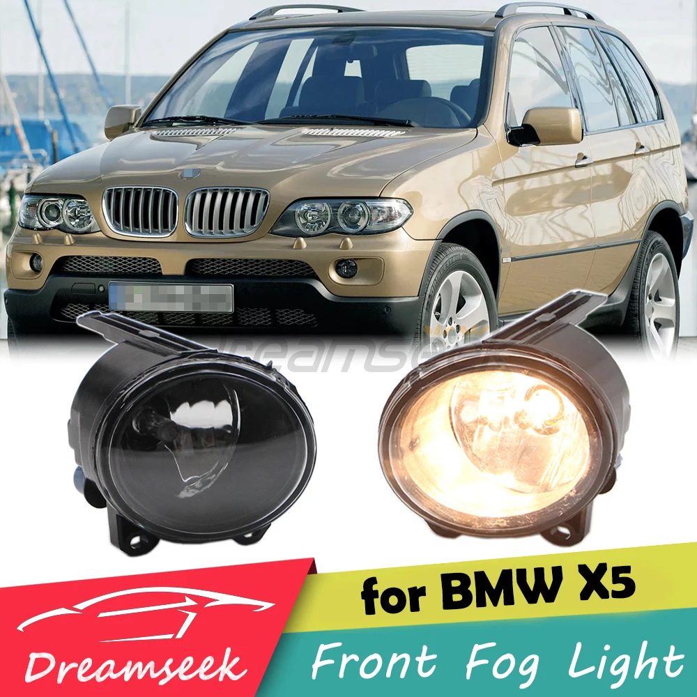 

Front Fog Light for BMW X5 2003-2006, BMW 5 Series F10 2011-2013 Driving Lamp Bumper Foglight with Halogen Bulb Auto Accessories