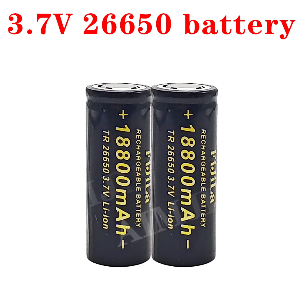 100% Original 26650 battery 18800mAh 3.7 V 50A lithium ion battery for 26650 LED