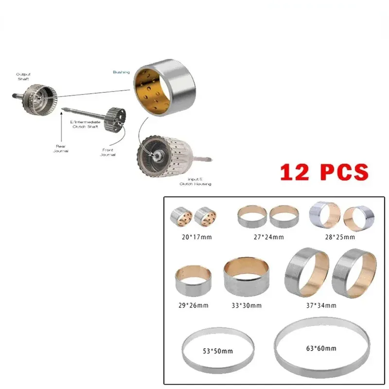 

12/Pcs Brand New Transmission Bushing Repair Kit for BMW for AUDI ZF6HP26 ZF6HP28 6HP26 6HP28 Car Accessies