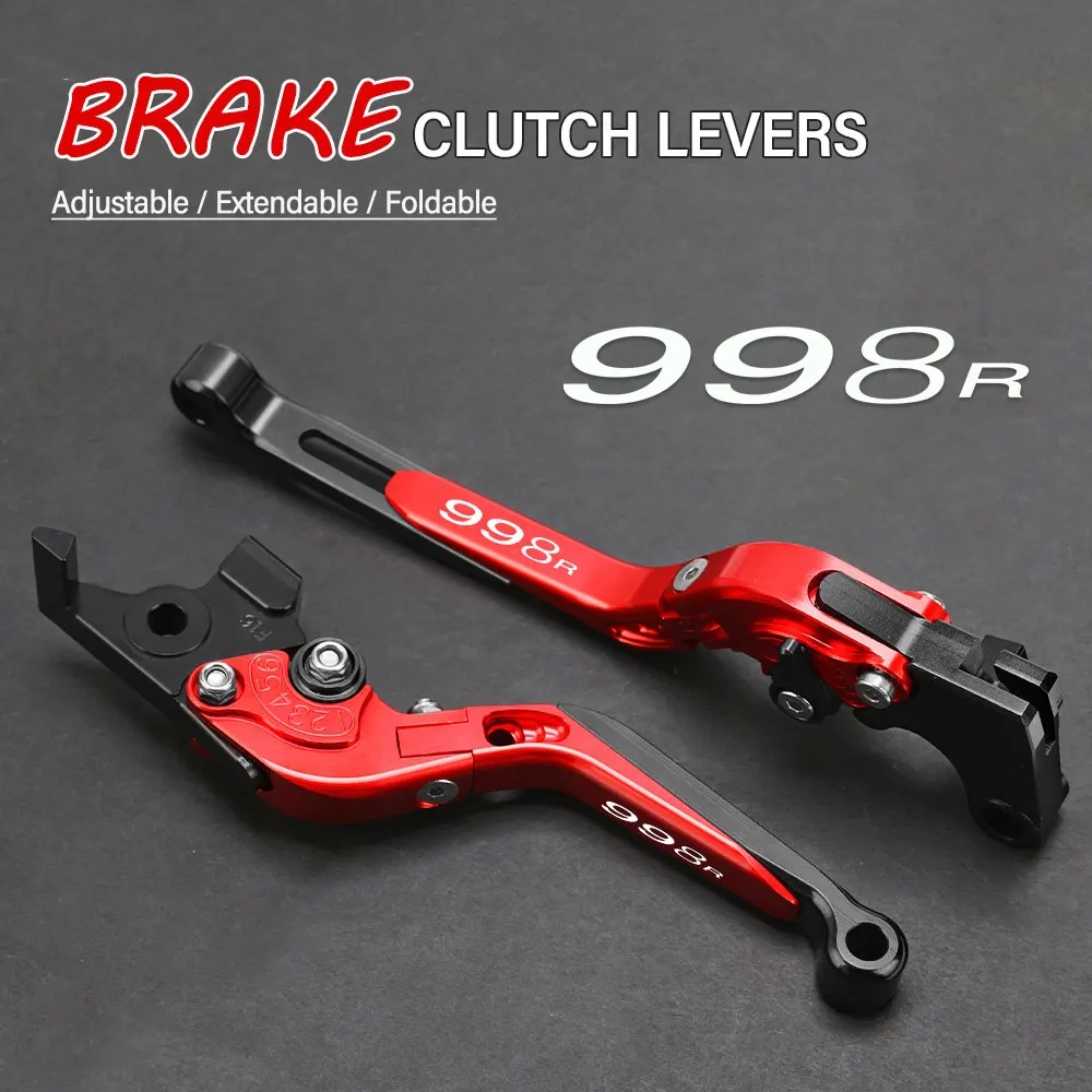 

FOR DUCATI 998R 998 R 1999-2001 2002 2003 Motorcycle Hand Brake Clutch Adjustable Levers Handle Folding Extendable Lever grip