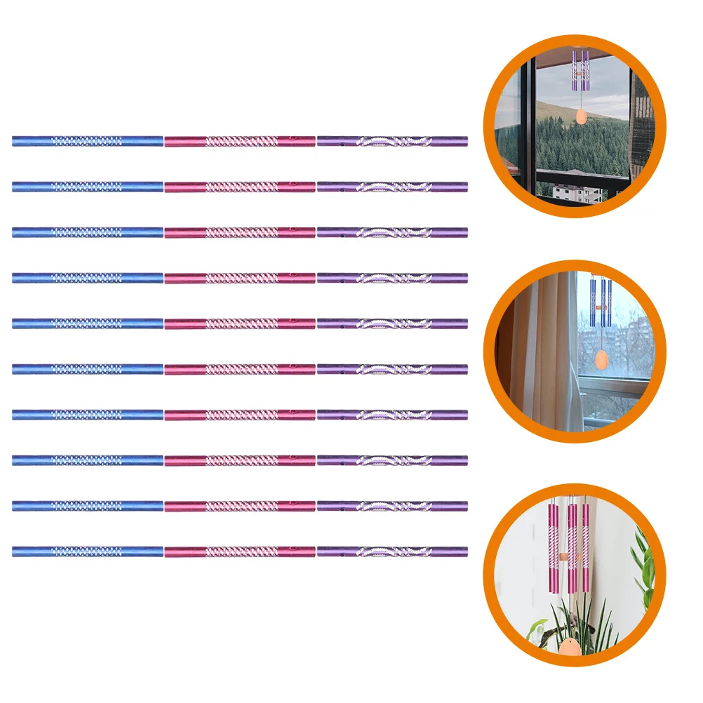 

30Pcs Wind Chime Tubes Sturdy Aluminium DIY Materials for Making Relaxing Tones in Small Spaces Wind Chime Tubes