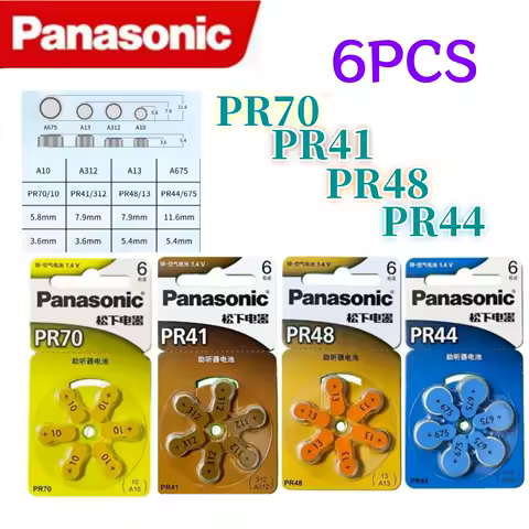 Panasonic Original Battery CR2032 CR2025 CR2016 CR2450 CR2430 LR44 LR41 LR1130 CR1620 PR70 A10 PR48 A13 PR44 A675 PR41 A312