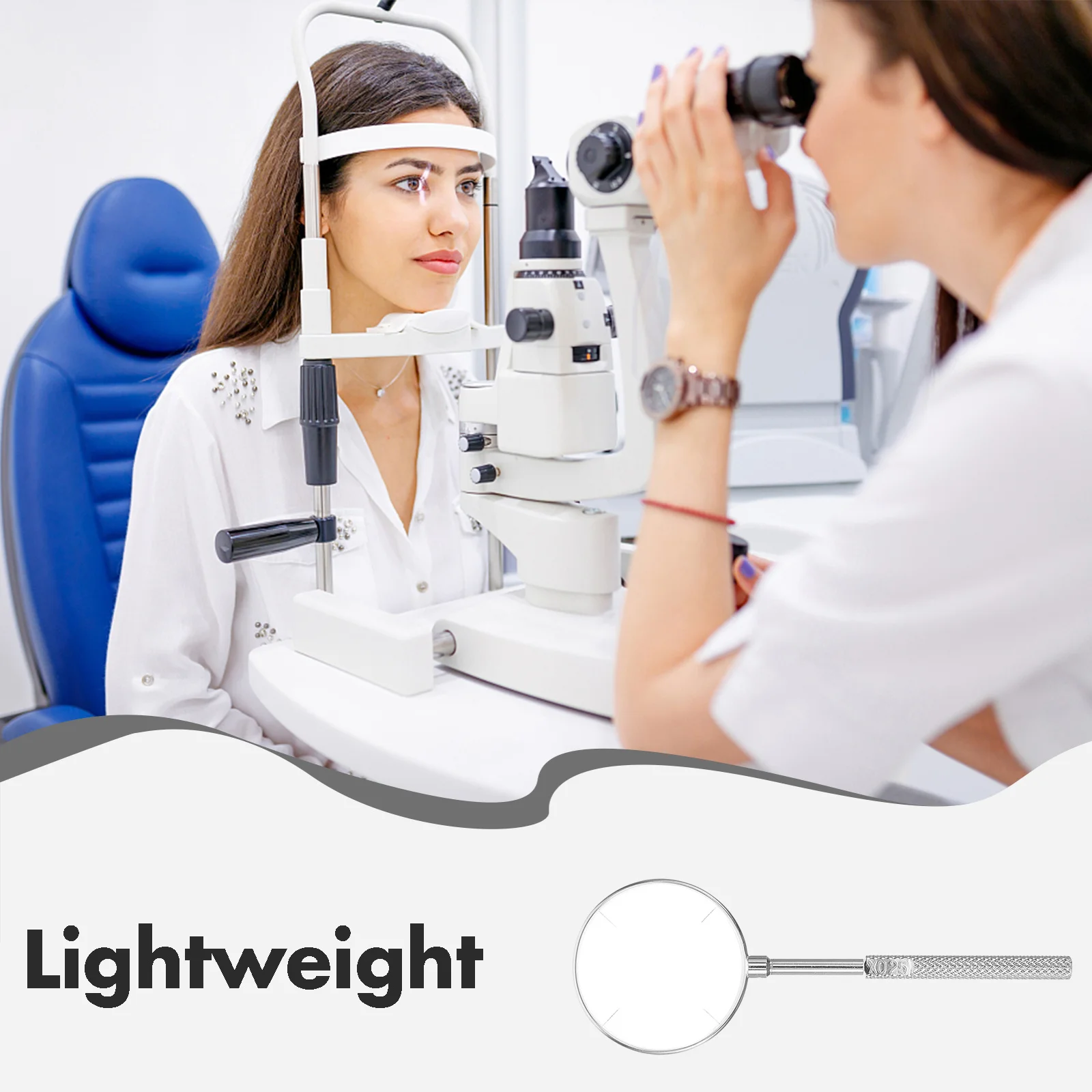 Optometry Tool Cross Cylinder Optical Lens High Testing Portable Handheld Metal for Optometrist