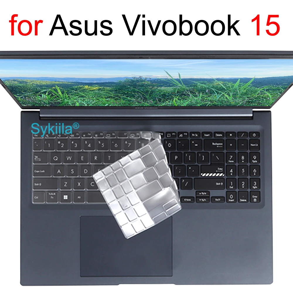 Pokrowiec na klawiaturę do ASUS Vivobook 15 Pro 15X OLED GO S S15 N6506 S5507 S5506 M5506 X1505 M1505 K3504 Silicone Protector Skin Case
