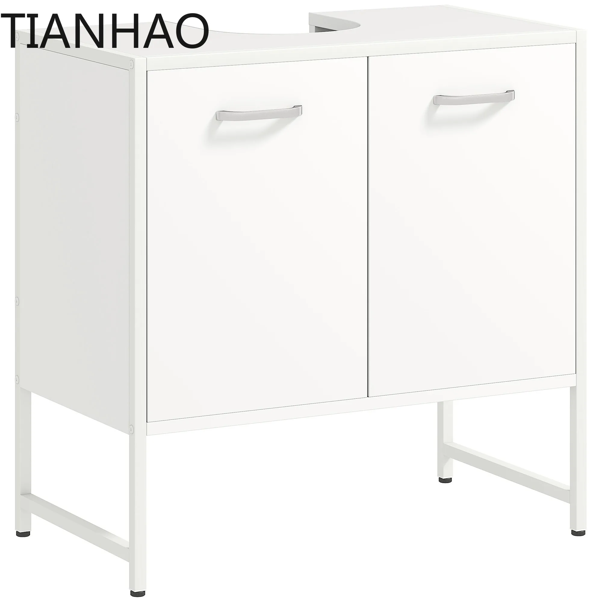 Bathroom Under Sink Cabinet for Basin without or with Pedestal White