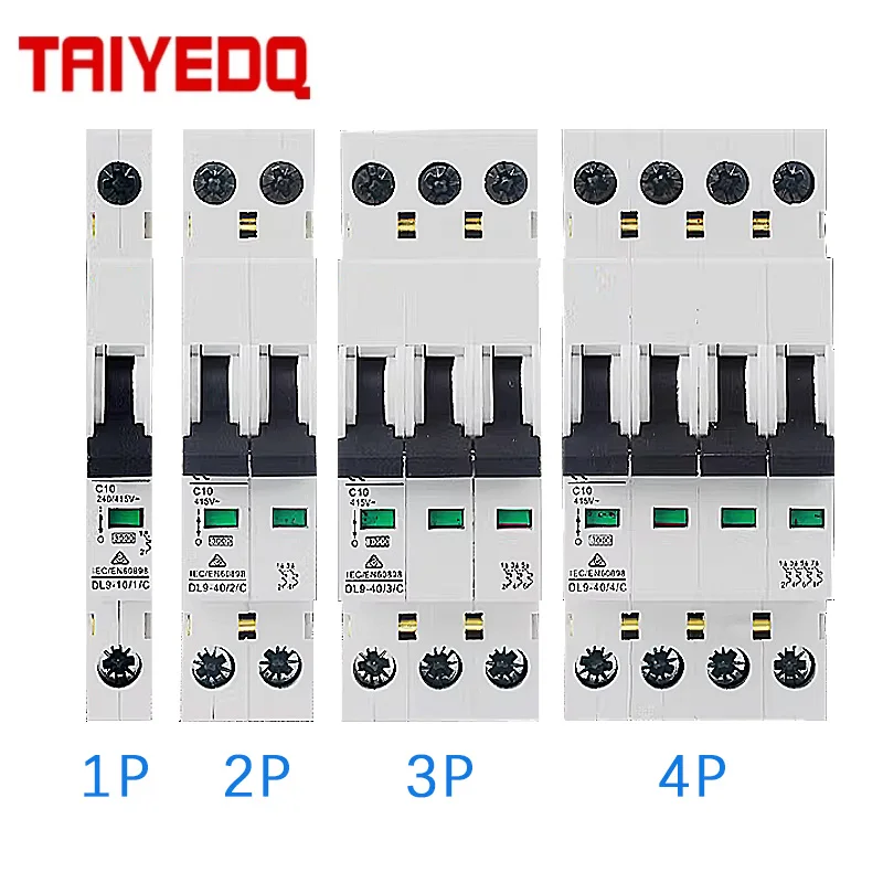 Air Switch DL9-40 Miniature Circuit Breaker Short-Circuit Overload Protector 2P3P Ultra-Thin Air Switch