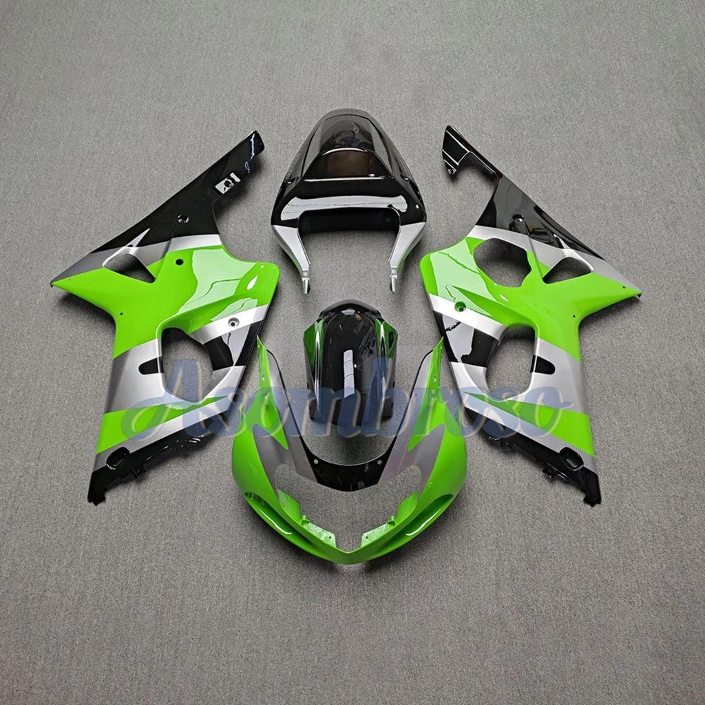 Complete Kuipset voor Suzuki GSXR 1000 2000 2001 2002 GSX-R1000 GSXR1000 00 01 02 K2 ABS Injectie Glanzend Zwart Carrosserie Set