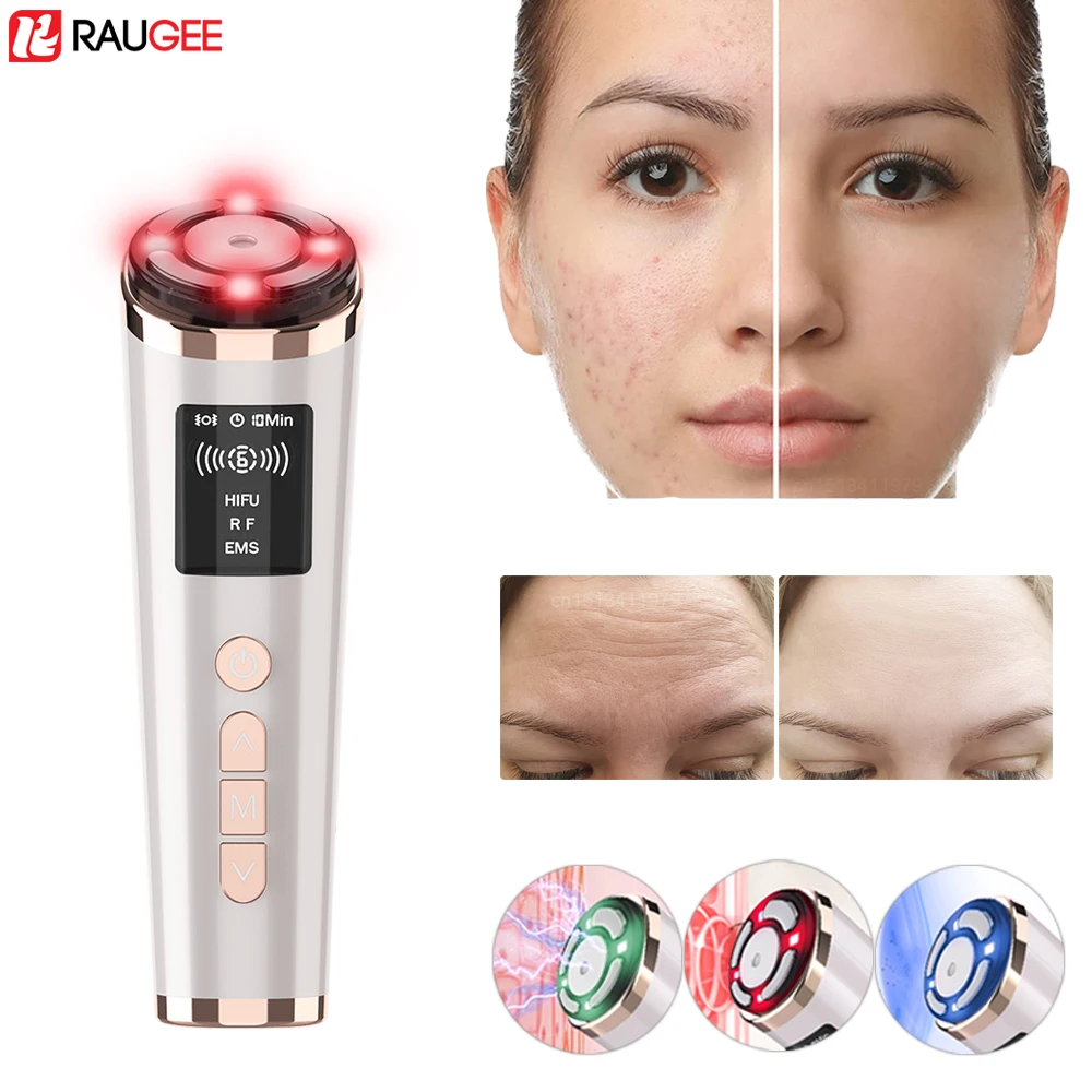 Hifu Face Lifting Mini Facial Massage Microcurrent Facial Massage Ultrasound Lifting High Frequency Massage